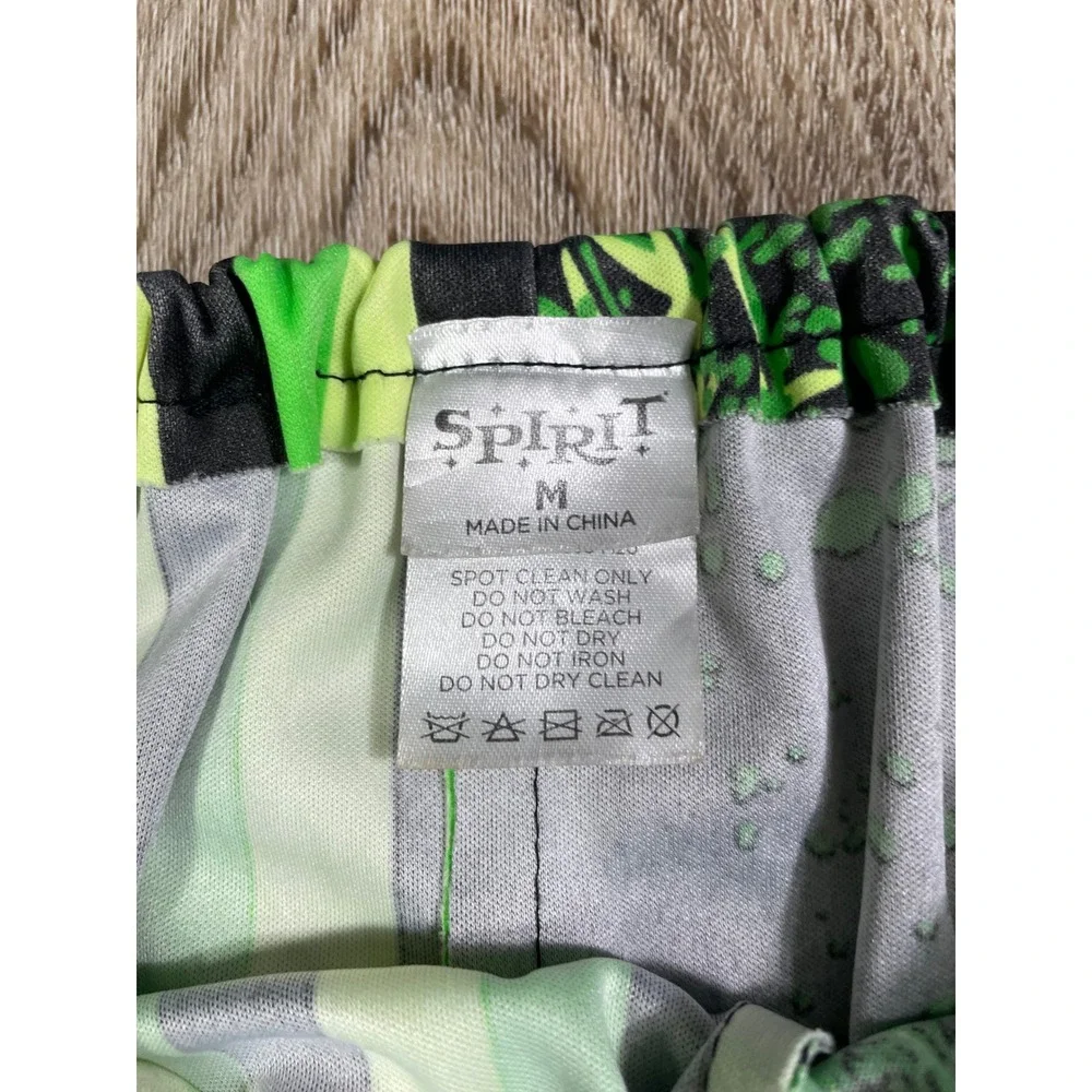 Spirit Halloween Clown Costume Kids Medium Green Black Trick or Treat Outfit‎